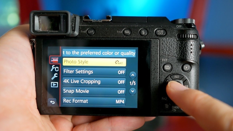 utilize photo style camera settings