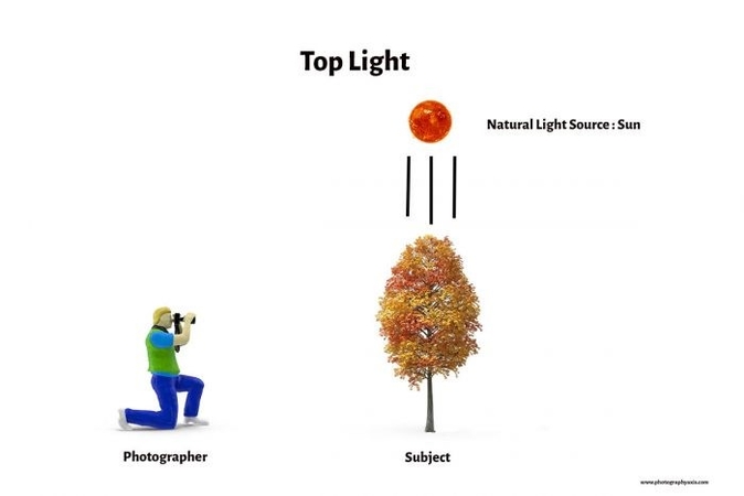 position subjects with light