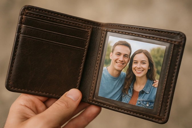 laminated pocket size picture