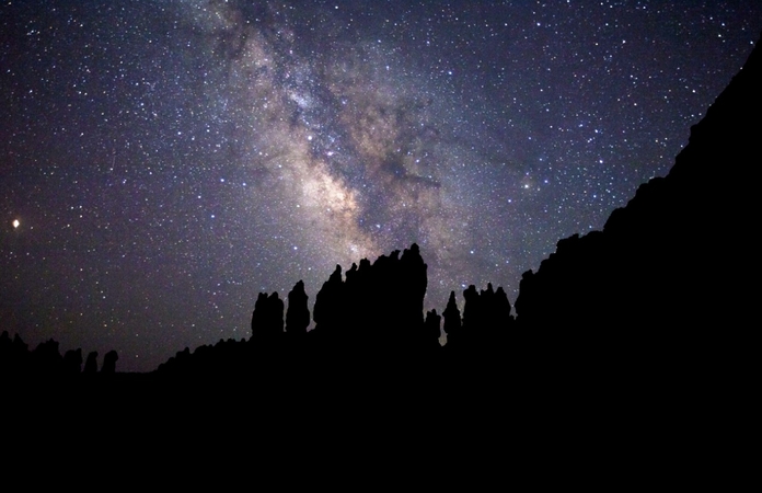 ユタ州 ブライスキャニオンの夜景写真