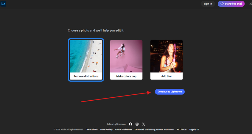 Lightroom - استيراد عمل فني من Seedream