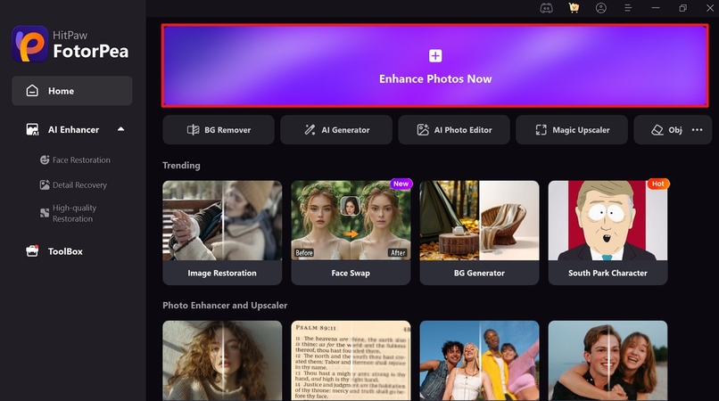 enhance photos with hitpaw fotorpea