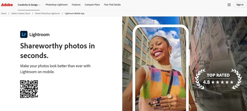 adobe lightroom mobile app improve images