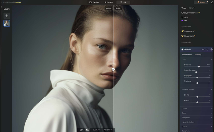 luminar neo ai photo editor