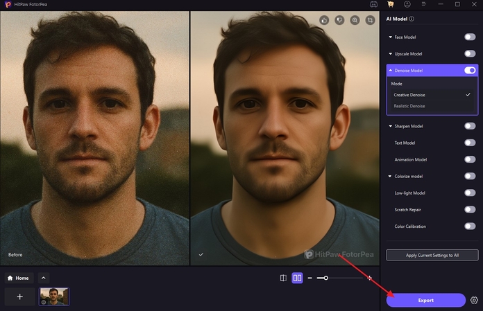 export results from fotorpea