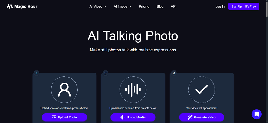 make a photo talk