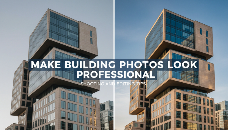 How to make building photos look professional with shooting and editing tips