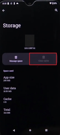 clear moto g storage cache