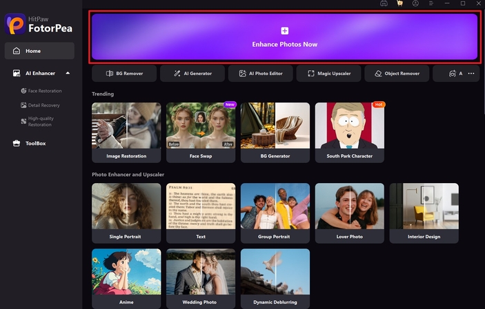 enhance photos with hitpaw fotorpea