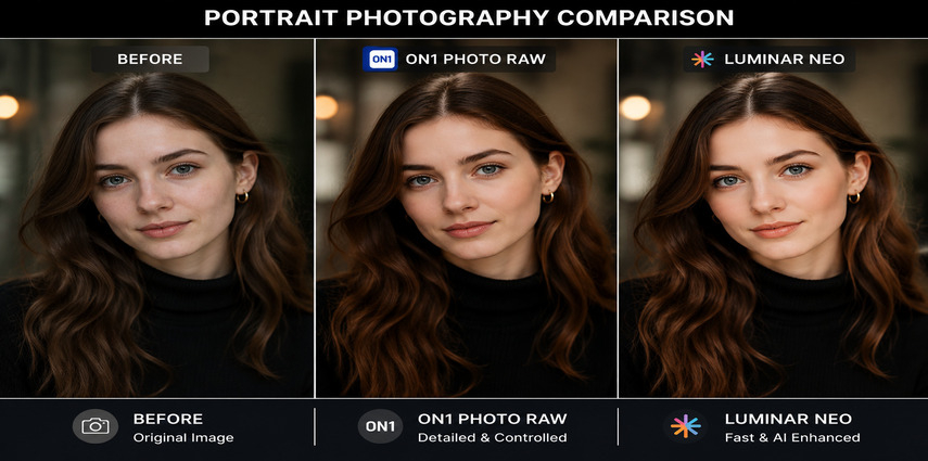 Portrait editing comparison