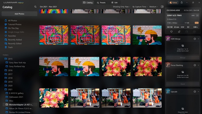access luminar neo improve photo quality