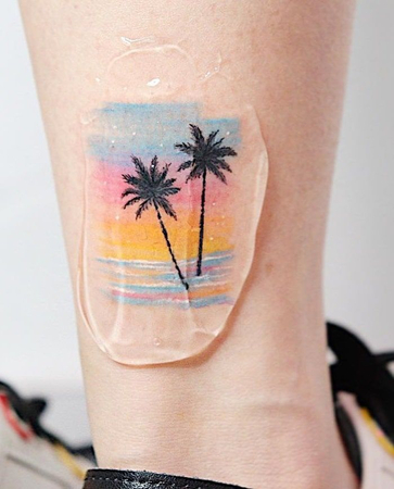 palm tree tattoo designs