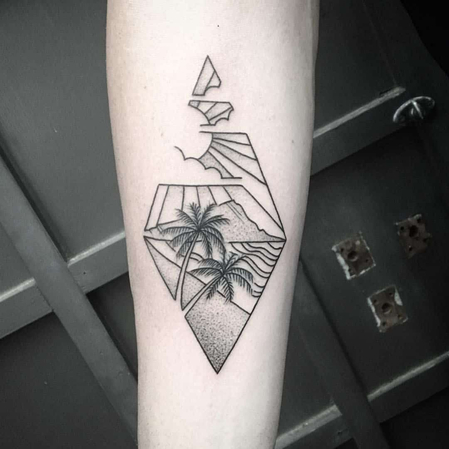 palm tree tattoos for men