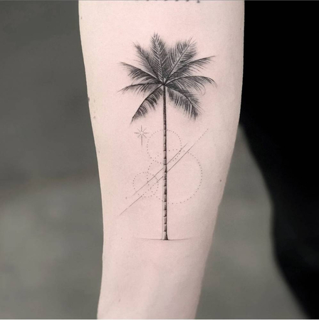 palm tree tattoos