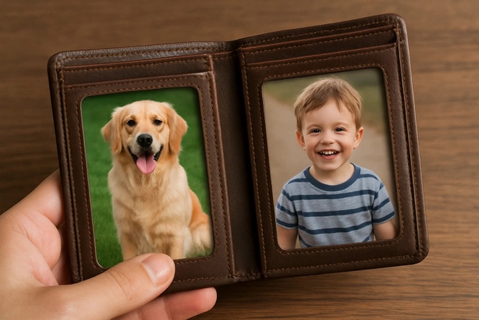 2x3 photo prints pets kids wallet