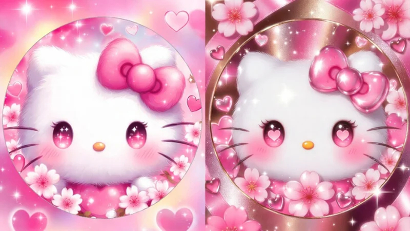 pink theme hello kitty pfp aesthetic