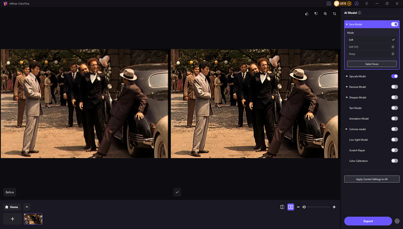 press the export icon to download