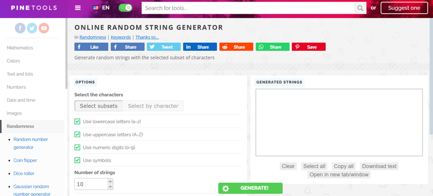 random generated string