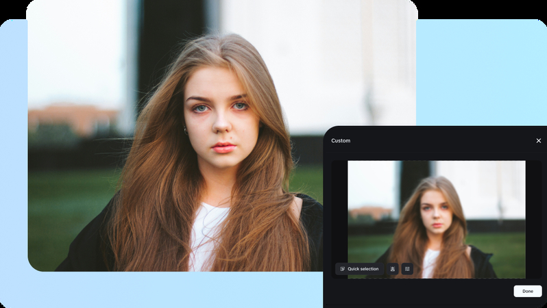 recreate blurry images turned into sharp clear portrait