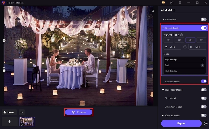 preview enhanced candlelight images