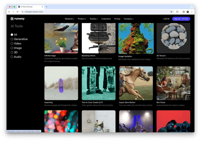 runway ai creative platform for image recreation