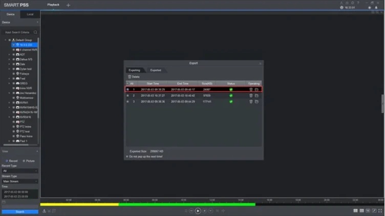 saving a cctv screenshot from playback