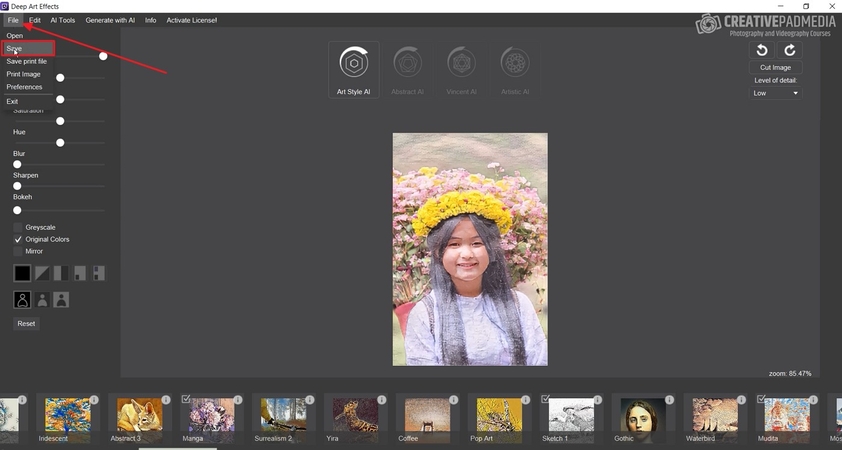 download enhanced image from deeepart io