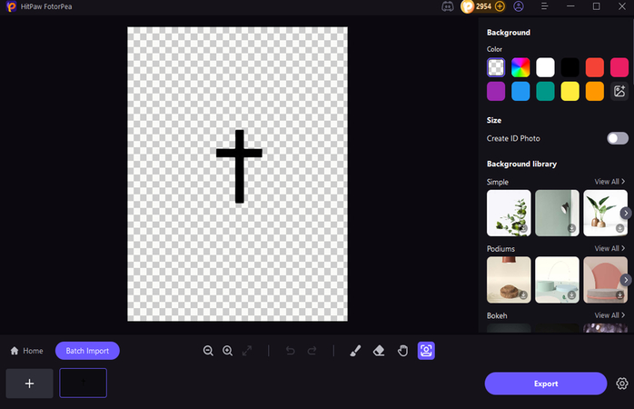 select the export