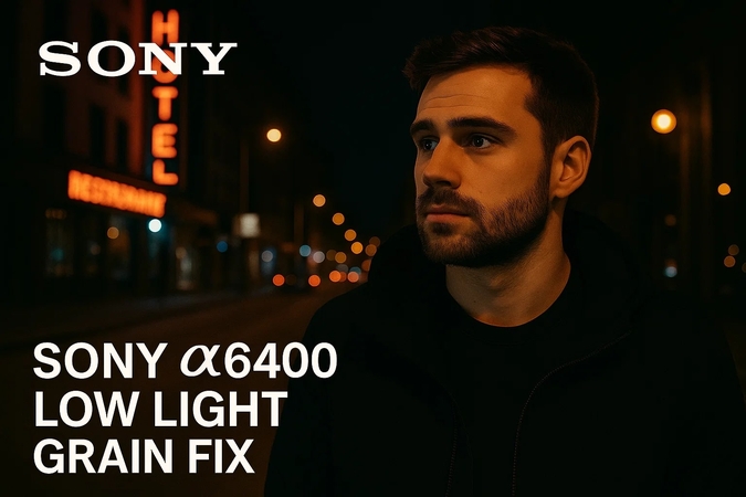 cleaner photos sony a6400 low-light