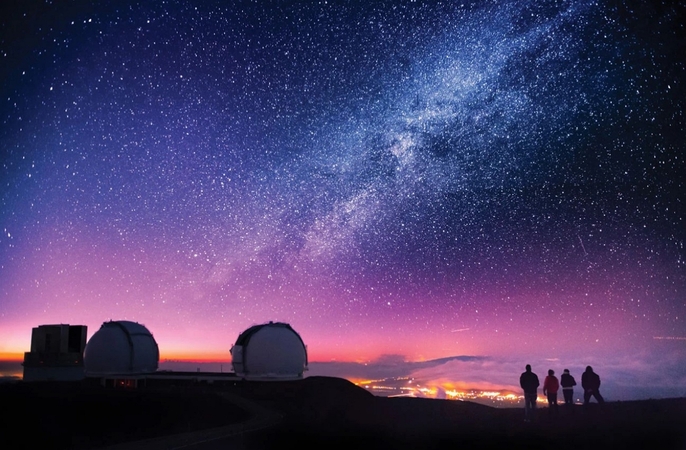 ハワイの星空写真