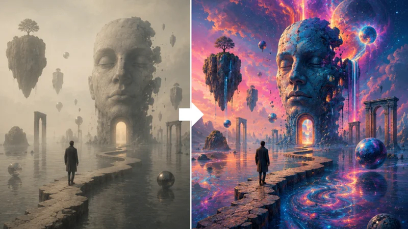 surreal ai artwork enhancement