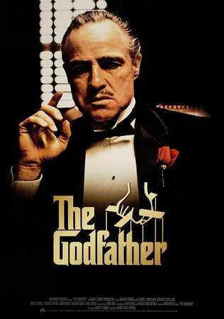 the god father fiction iconic film posters