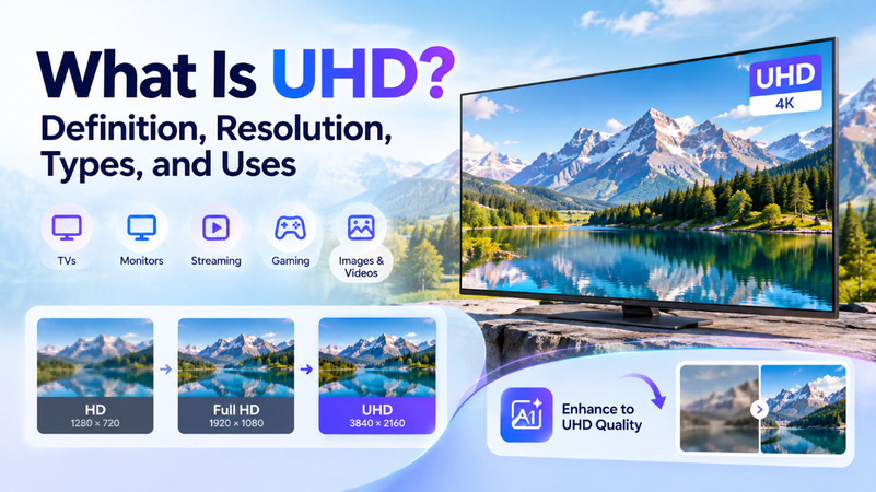 UHD resolution explained with HD and Full HD comparison