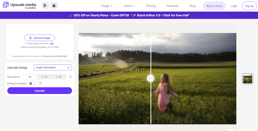 أداة تحسين صور Seedream من Upscale.media