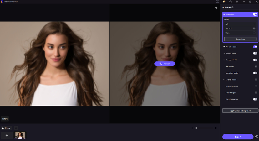 preview upscale model results