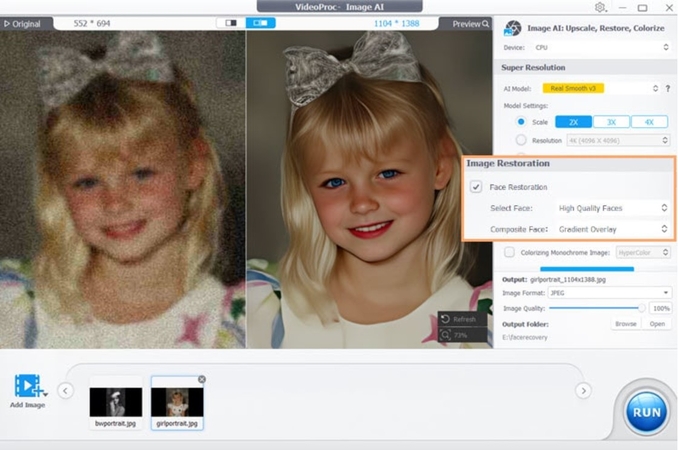 videoproc enhances video