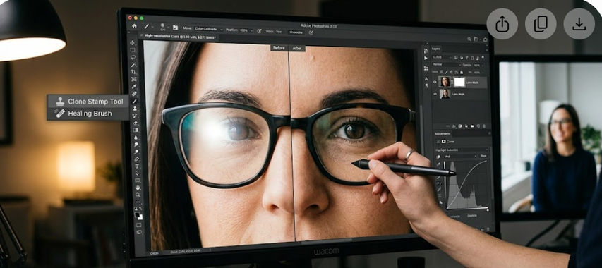 using manual photo editing