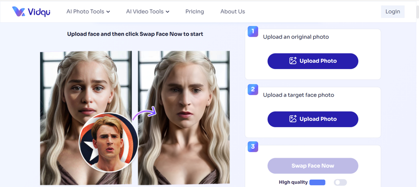 vidqu face swap
