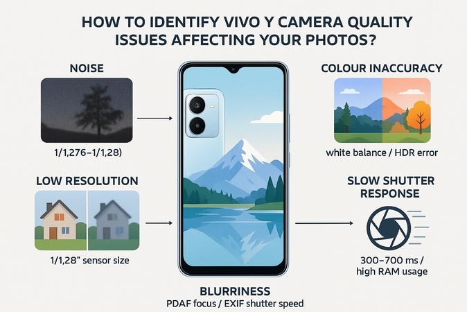 identify camera quality vivo y issues