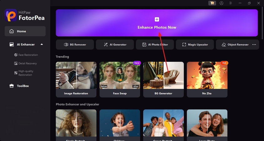 enhance gaussian noise images with fotorpea
