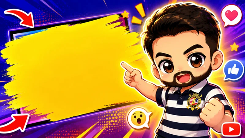 youtube thumbnail chibi cartoon
