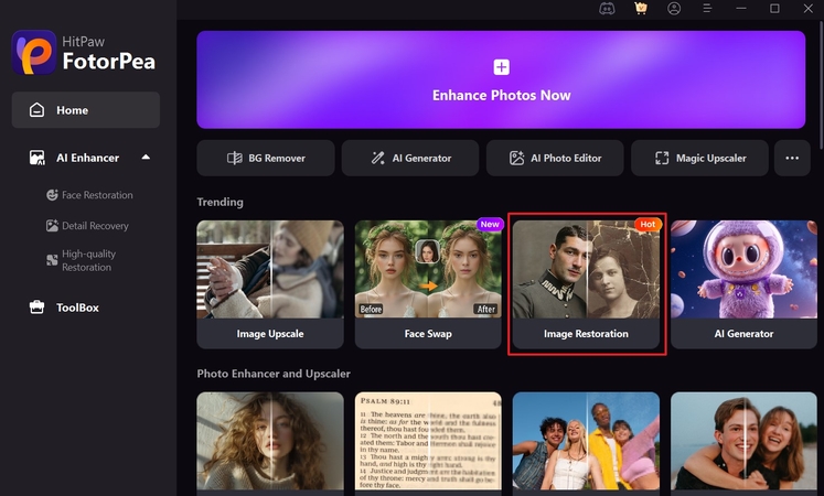 ترميم صورة بروس لي في FotorPea