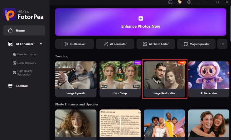 image restoration tool fotorpea