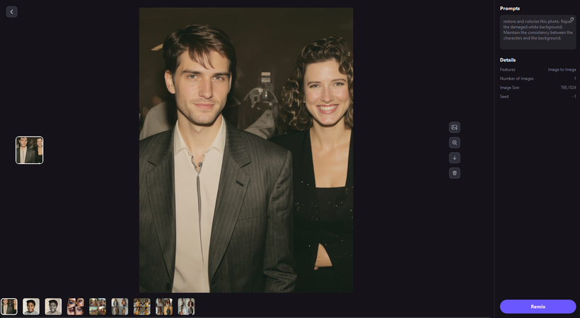 generate revived image male actors images