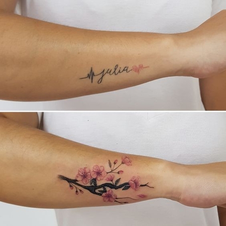 ideias de tatuagem de cobertura para mulheres