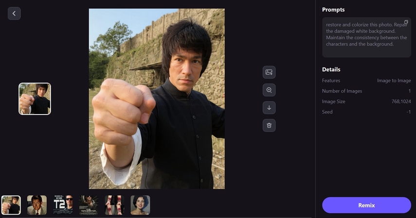 analyze bruce lee image