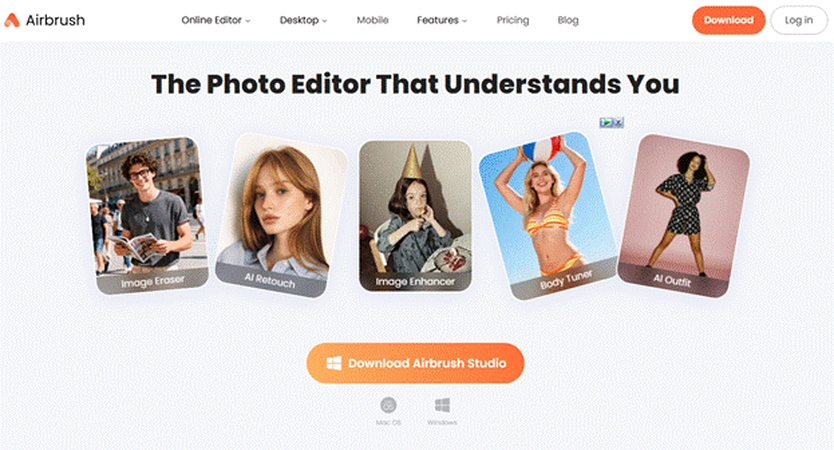 airbrush ai portrait enhancer app for selfies