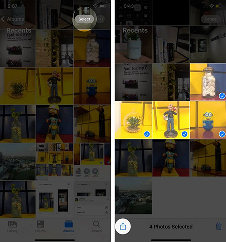 Step 1 to Books Convert JPG to PDF on iPhone