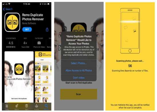 Bilder auf dem iPhone bereinigen mit Remo Duplicate Photos Remover