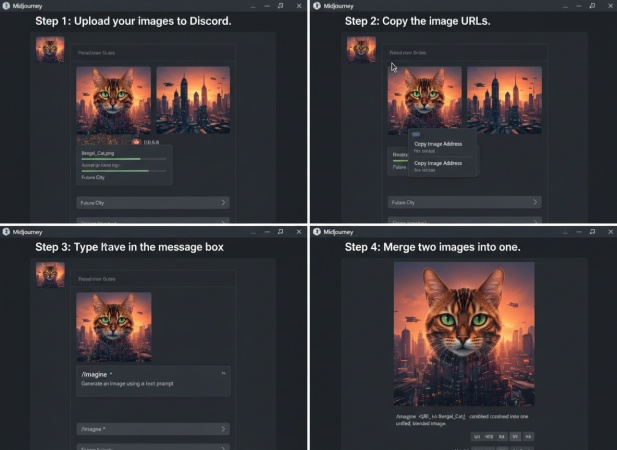 midjourney combine images